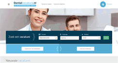Desktop Screenshot of dentalvacature.nl