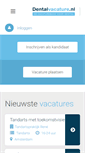Mobile Screenshot of dentalvacature.nl