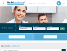 Tablet Screenshot of dentalvacature.nl